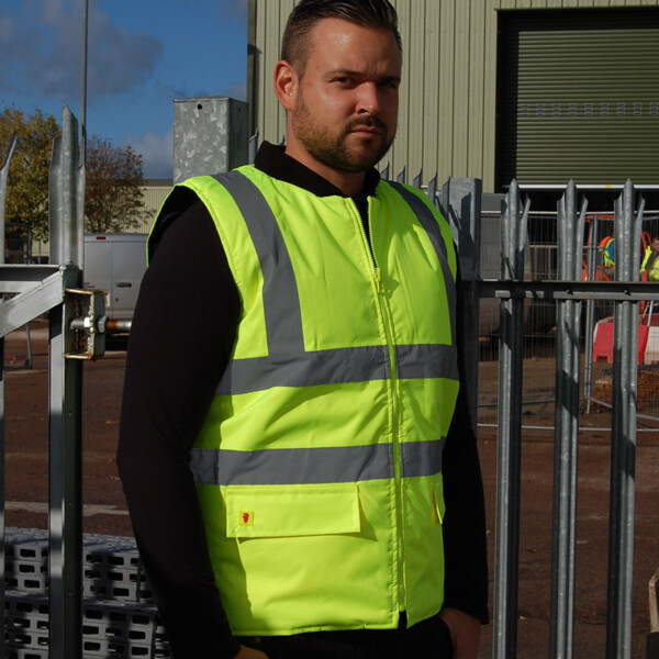 Warrior Hi-Vis Reversible Bodywarmer Thumbnail