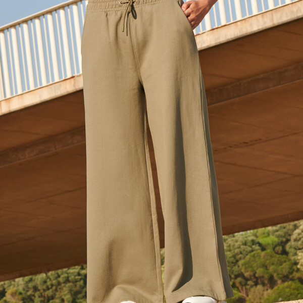 SF Clothing Ladies Sustainable Fashion Wide Leg Joggers Thumbnail