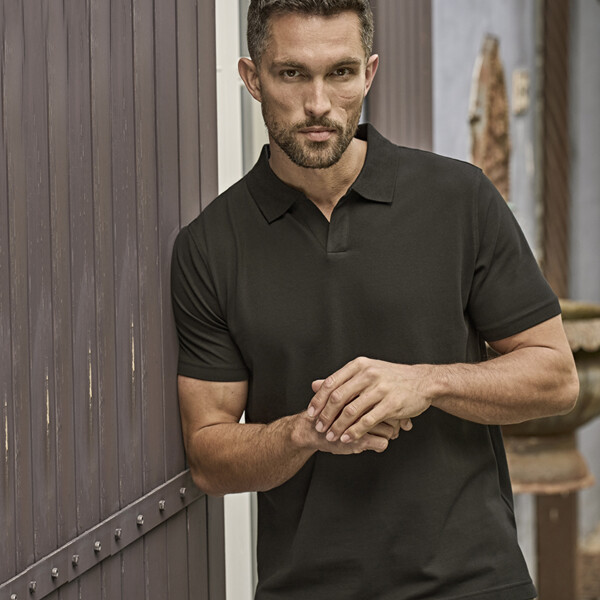 Tee Jays Luxury Stretch V Neck Polo Shirt Thumbnail