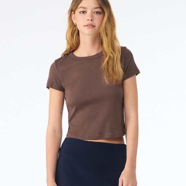 Bella Ladies Micro Rib Baby T-Shirt Thumbnail
