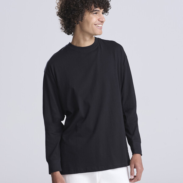 AWDis Unisex Oversize 100 Long Sleeve T-Shirt Thumbnail