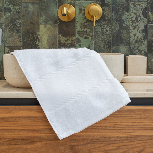 Towel City Organic Printable Border Hand Towel Thumbnail