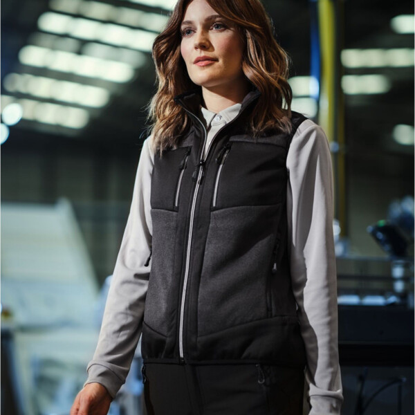 E-Volve Unisex Knit Effect Stretch Bodywarmer Thumbnail