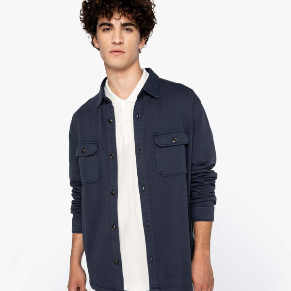Native Spirit Faded Brushed Fleece Overshirt Thumbnail