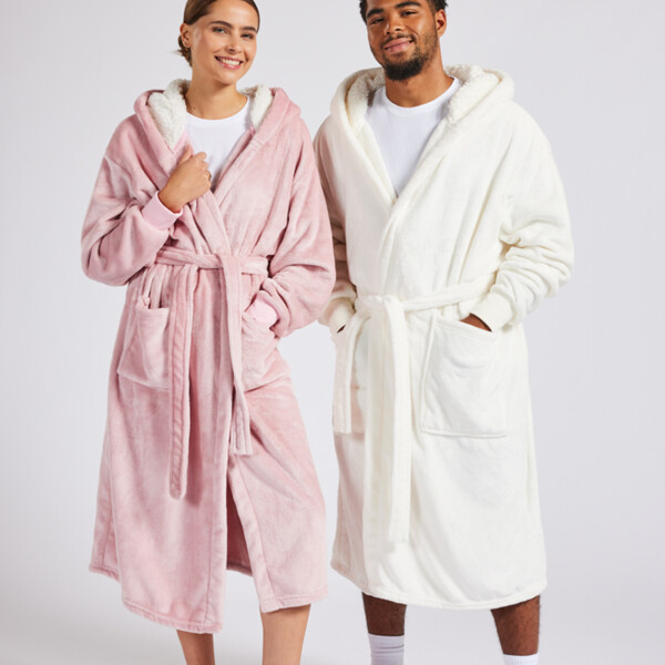 Brand Lab Unisex Hooded Cuffed Robe Thumbnail