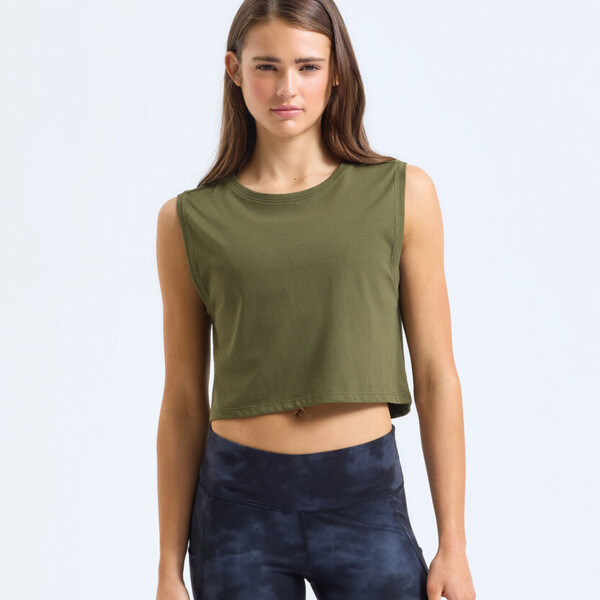 Women's TriDri® organic crop tank Thumbnail