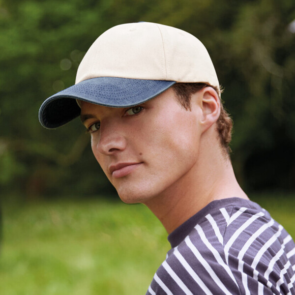 Contrast peak low-profile vintage cap Thumbnail