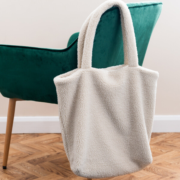 Brand Lab Borg Fleece Shopper Tote Bag Thumbnail