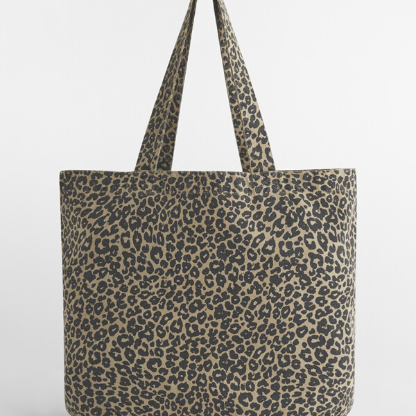 Westford Mill Leopard Print Canvas Shopper Thumbnail