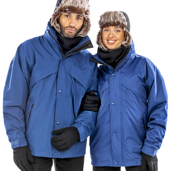 Result 3-in-1 Waterproof Zip and Clip Fleece Lined Jacket Thumbnail