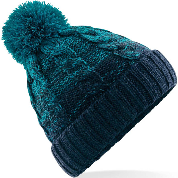 Beechfield Ombré Pom Pom Beanie Thumbnail