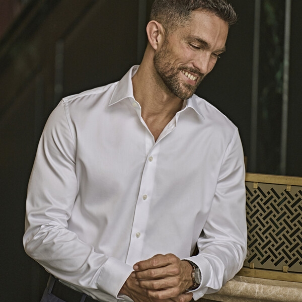 Tee Jays Luxury Slim Fit Long Sleeve Oxford Shirt Thumbnail