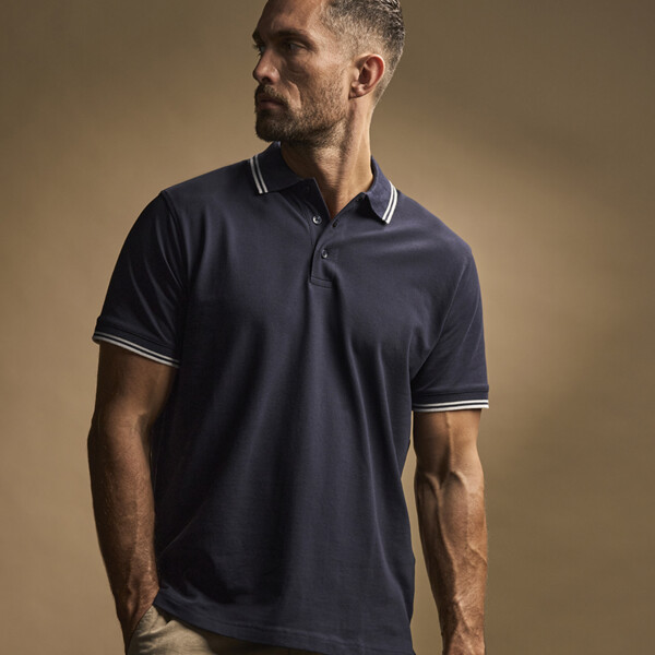 Tee Jays Luxury Stretch Tipped Polo Shirt Thumbnail
