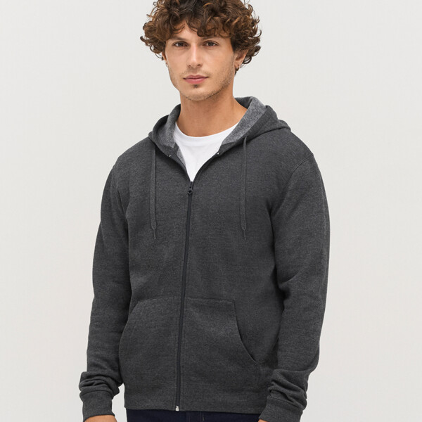 SOL'S Stone Zip Hooded Sweatshirt Thumbnail