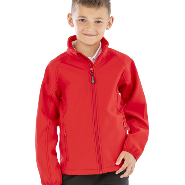 Result Recycled Kids Two Layer Printable Soft Shell Jacket Thumbnail