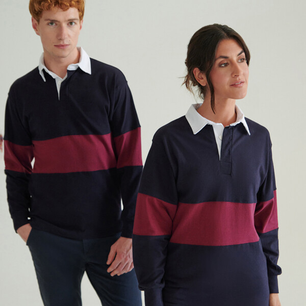 Front Row Panelled Rugby Shirt Thumbnail