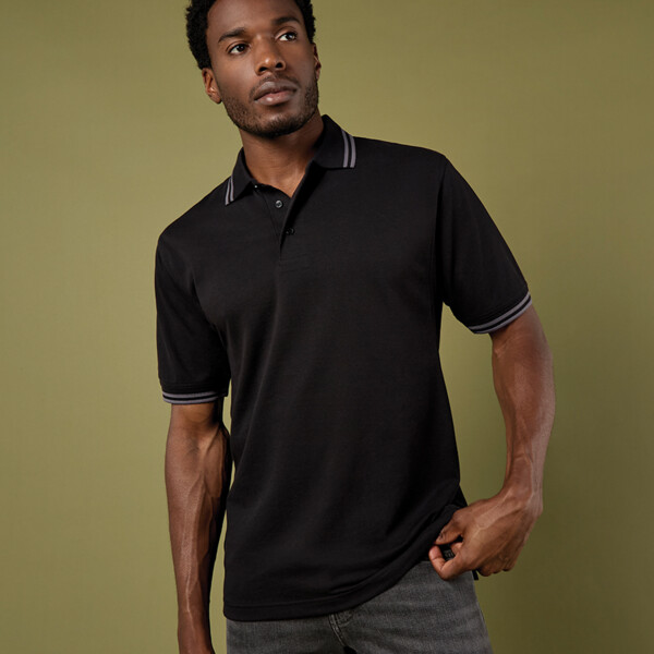 Kustom Kit Contrast Tipped Poly/Cotton Piqué Polo Shirt Thumbnail